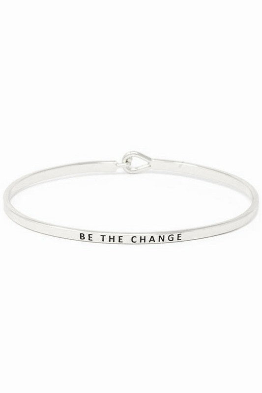 BE THE CHANGE Inspirational Bracelet