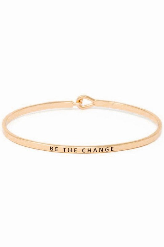 BE THE CHANGE Inspirational Bracelet