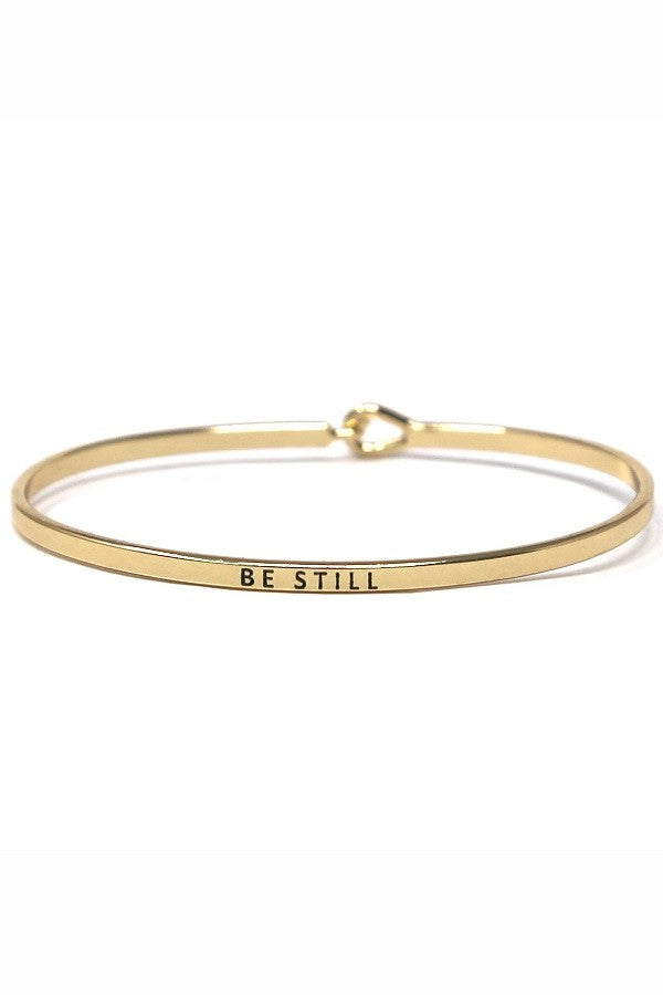 BE STILL Inspirational Bracelet