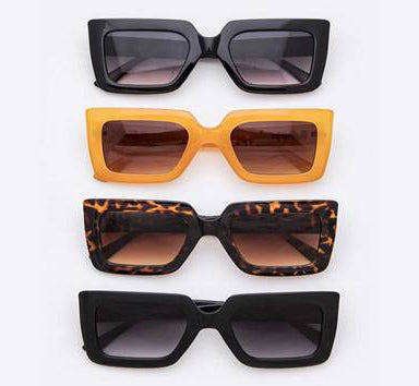 Thick Square Frame Sunglasses